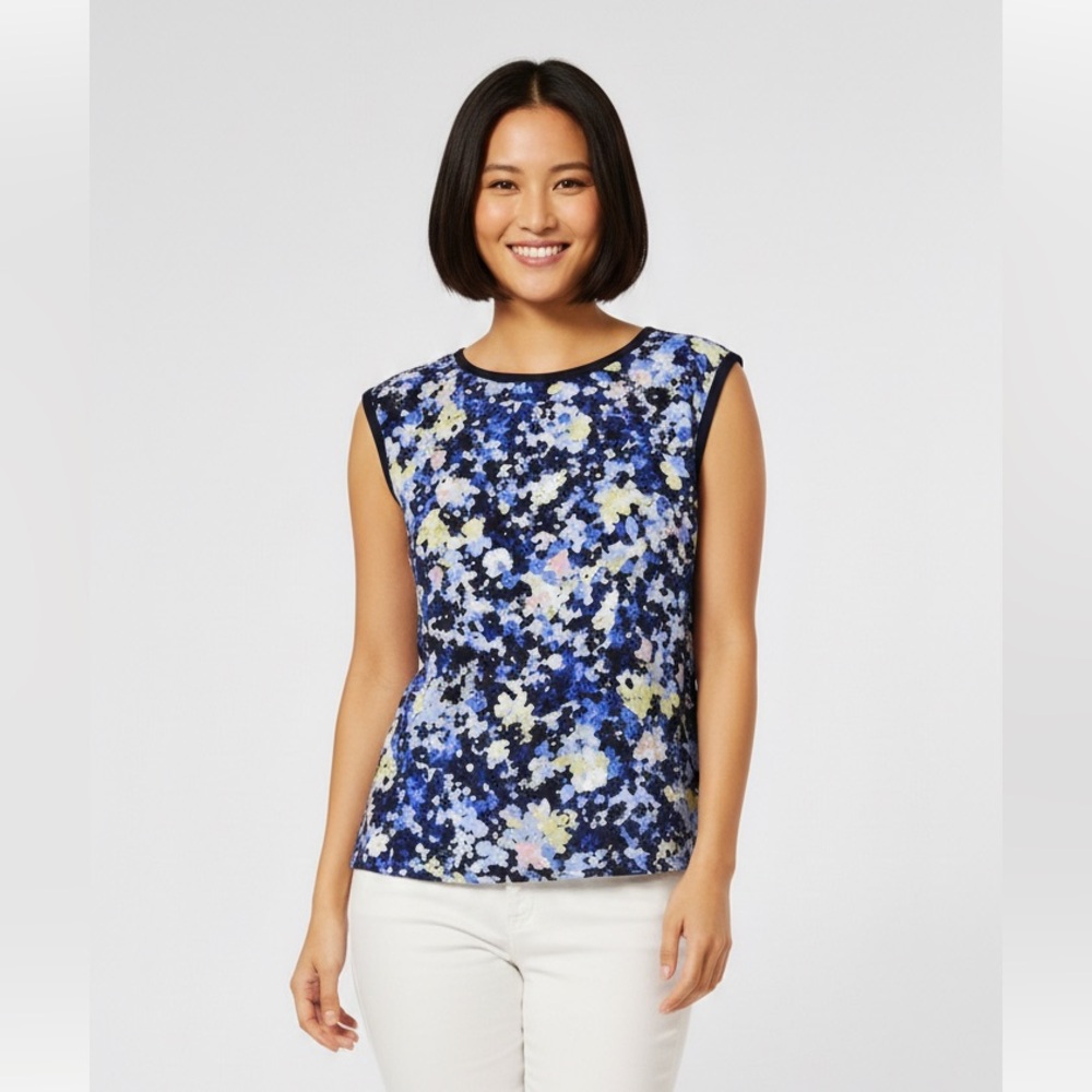 Calvin Klein Multicolor Sleeveless Blouse Size Medium